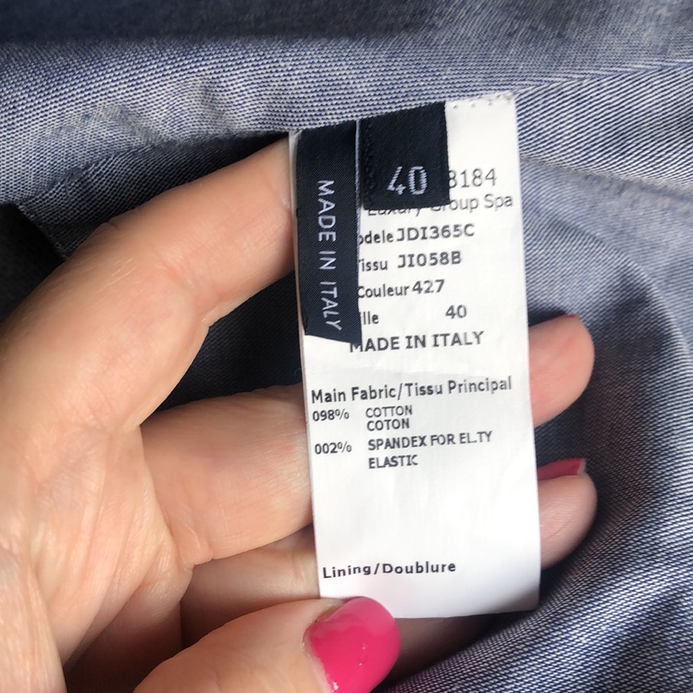 JIL SANDER Navy Cotton Top - Picture 6 of 9